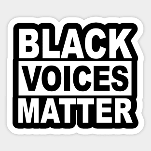 BLACK VOICES MATTER Sticker